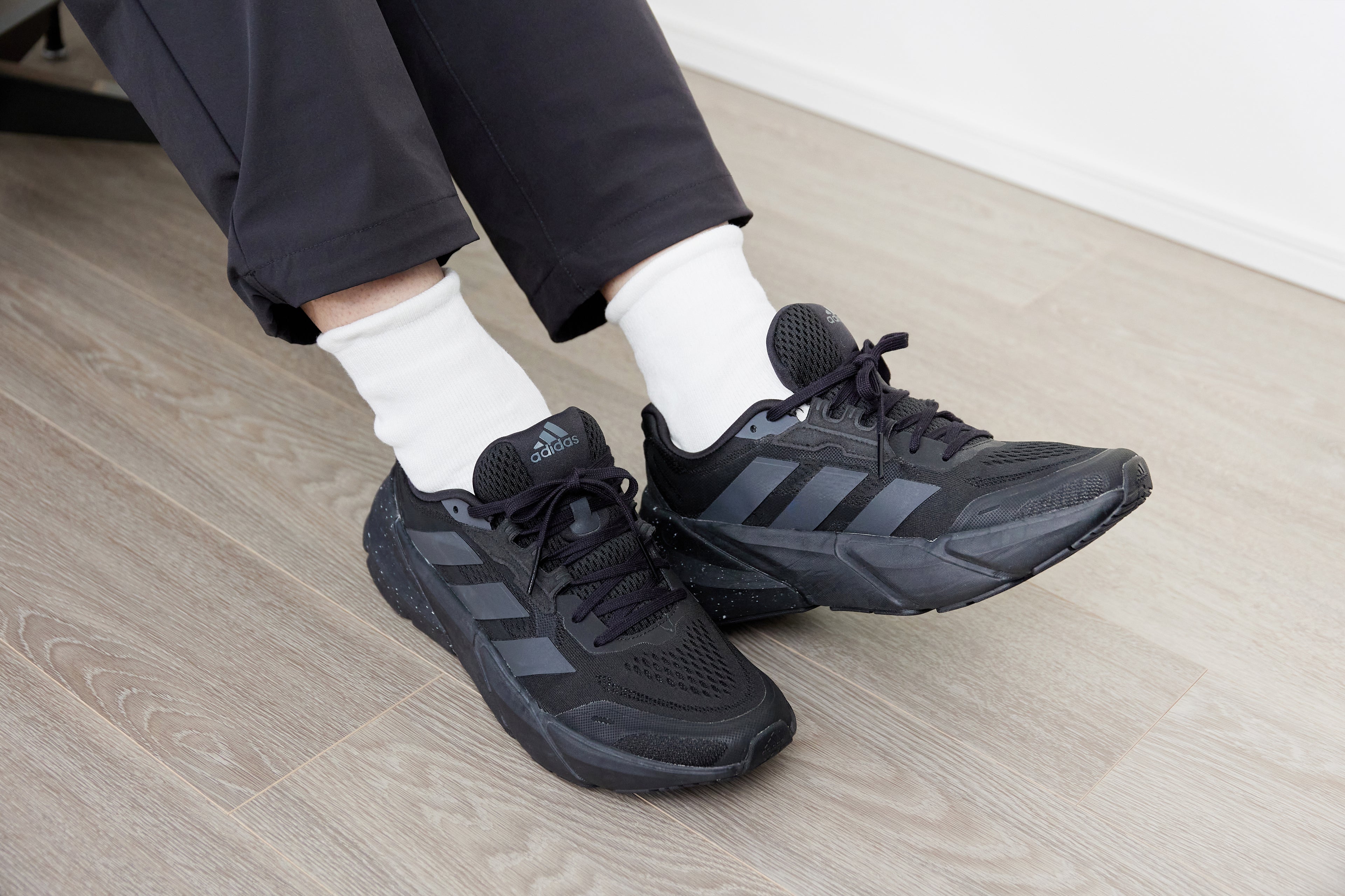 ゆっくり編み立てたもちふわ靴下